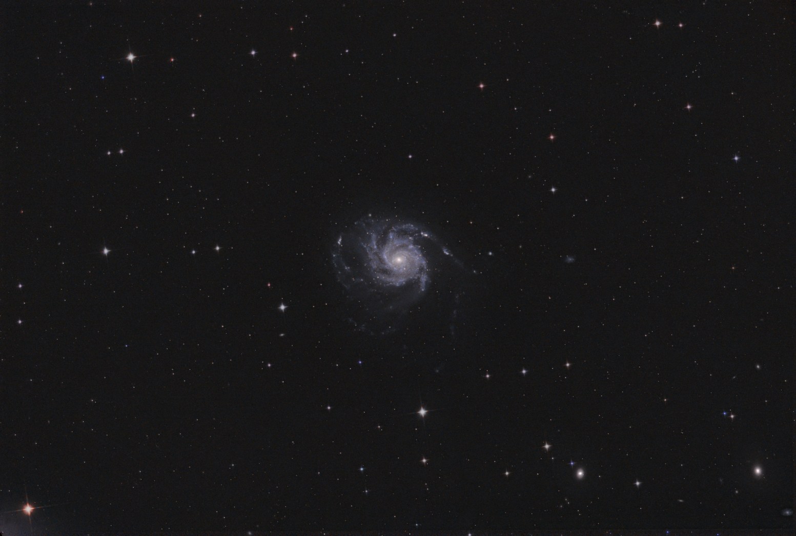 M101 · Pinwheel-Galaxie — Nachher