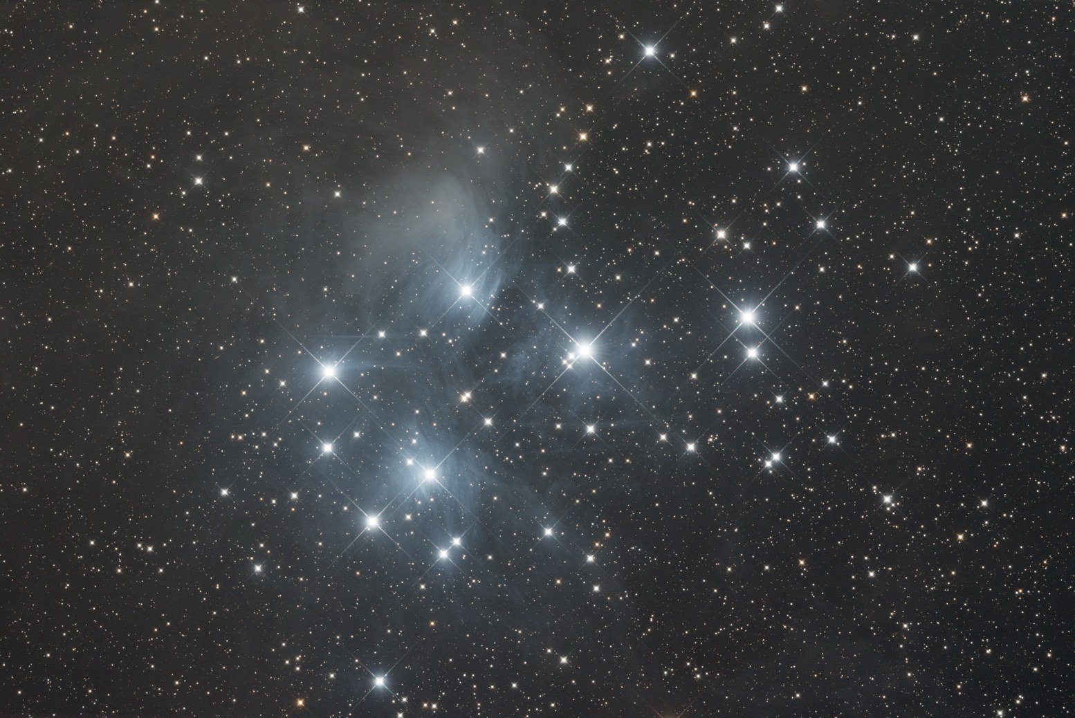 M45 · Plejaden — Vorher